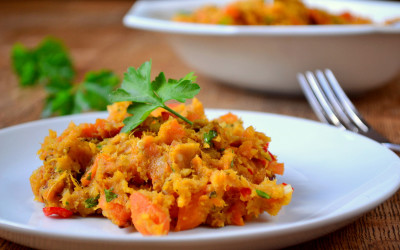 Mashed Parsnips, Carrots & Sweet Potatoes